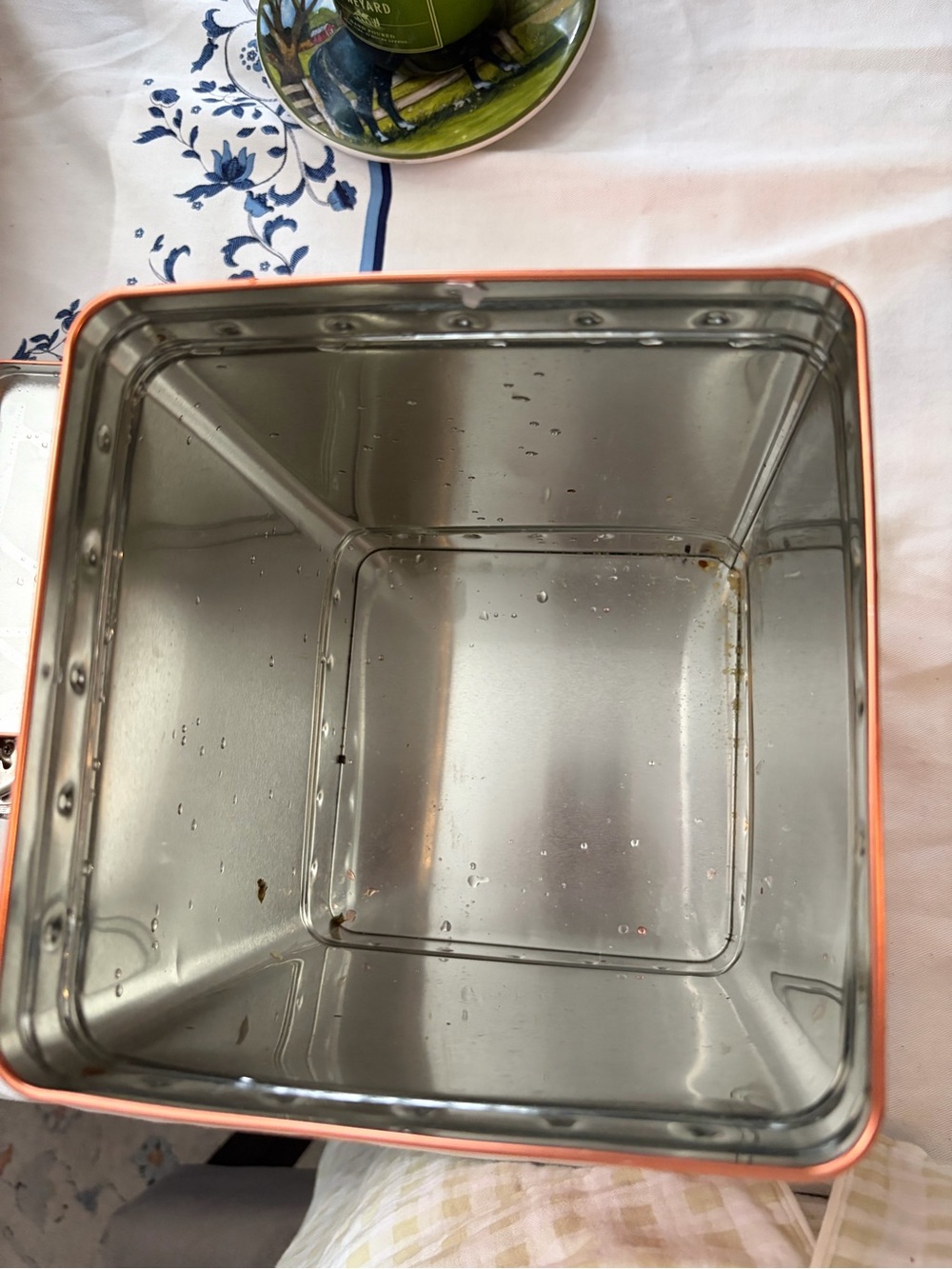 Copper color Metal Storage Tin with Handle - Picture 5 of 5